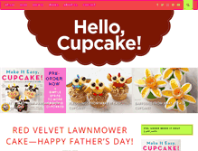 Tablet Screenshot of hellocupcakebook.com